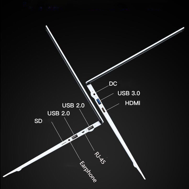 Foreign trade wholesale 15.6 inch J3455 quad-core processor 8G RAM SSD laptop laptops